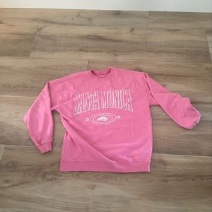 Santa Monica pink sweatshirt